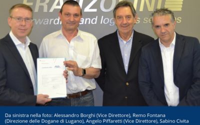 Ottenimento della certificazione AEO: Franzosini fa il bis!