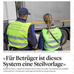 Marco Tepoorten, titolare della Franzosini SA di Chiasso, spedizioniere internazionale e critico della riforma doganale svizzera UDSC/BAZG — intervista CH Media, febbraio 2026. Foto: Patrick Straub/Keystone.